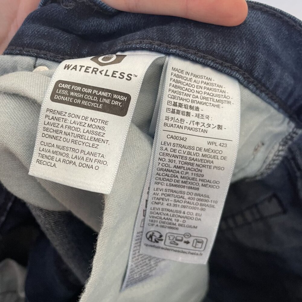 Levis‎ 541 Athletic Fit Jeans W40 L30 Dark Wash Waterless All Seasons Tech - Picture 7 of 8